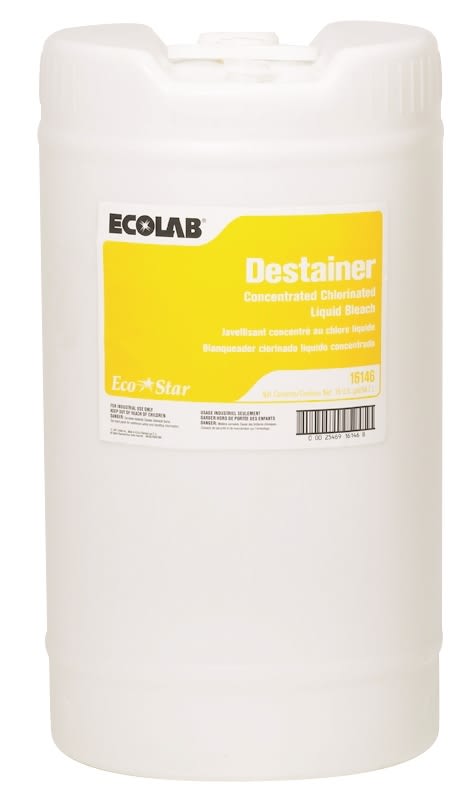 GuestSupply US | Ecolab® Liquid Laundry Chlorine Bleach, 15 Gallon